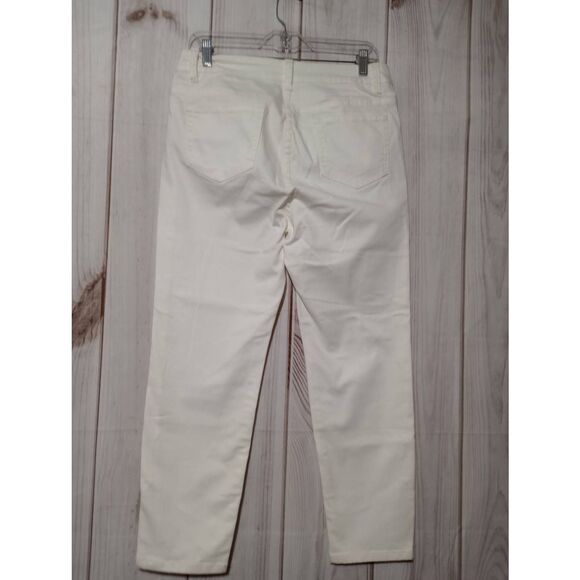 Soft Surrounding Jeans Ladies Medium Petite White Cropped - Picture 2 of 8
